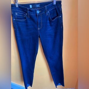 KUT from the Kloth Connie High-Rise Ankle Skinny Jeans
Size 8 dark blue
